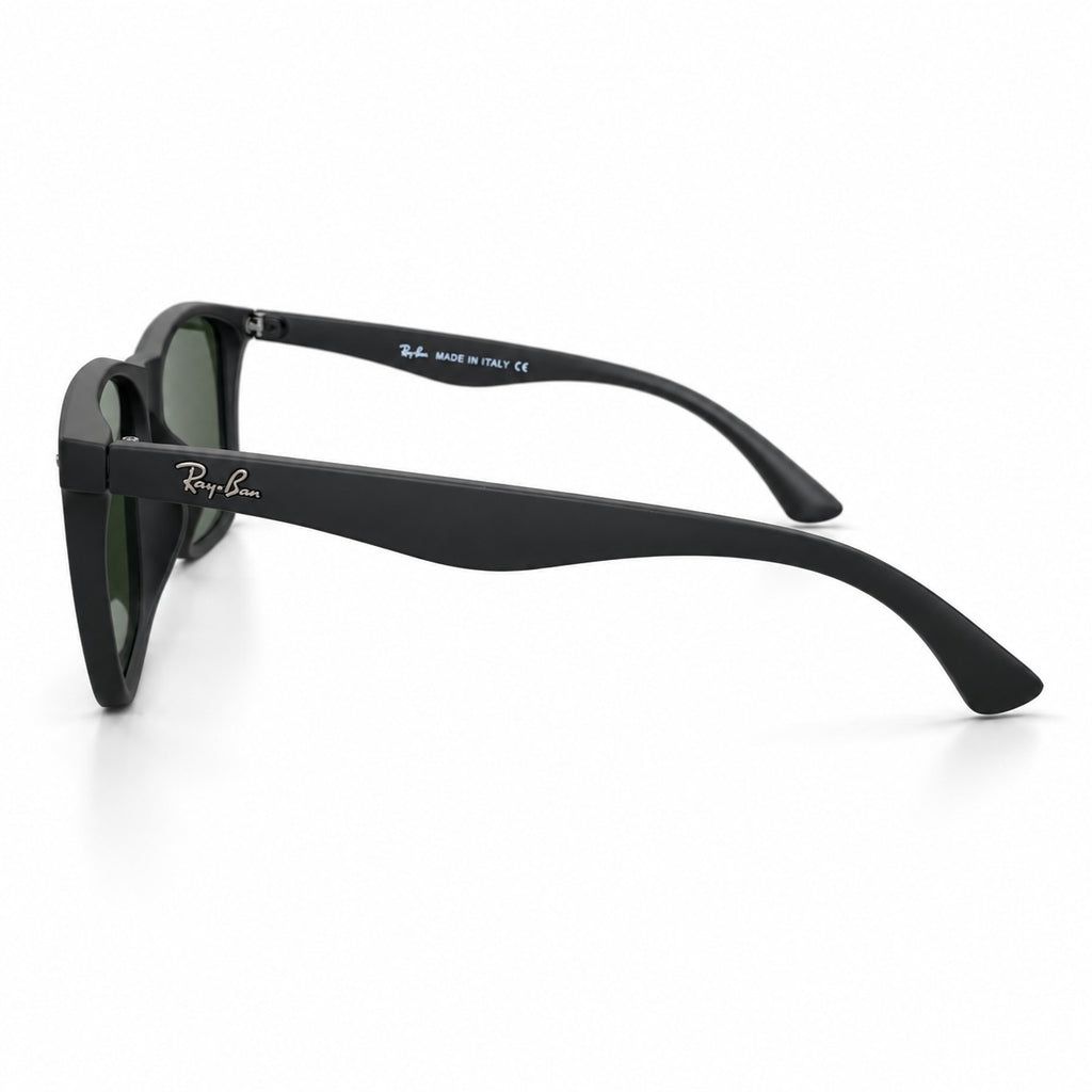 RB 4550 - SUNGLASS - MATTE BLACK - GREEN - POLARISED - SQUARE - LIGHTWEIGHT