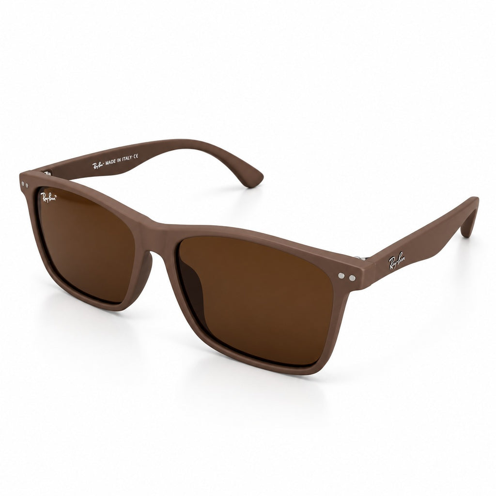 RB 4550 - MATTE BROWN - POLARISED - SQUARE - LIGHTWEIGHT