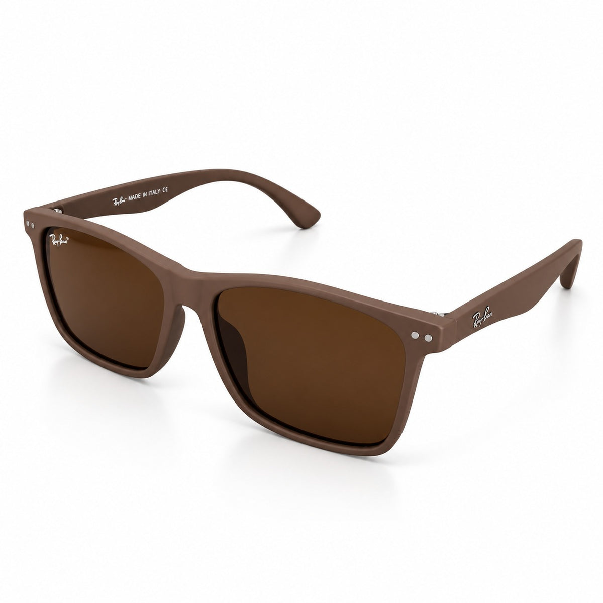 RB 4550 - MATTE BROWN - POLARISED - SQUARE - LIGHTWEIGHT