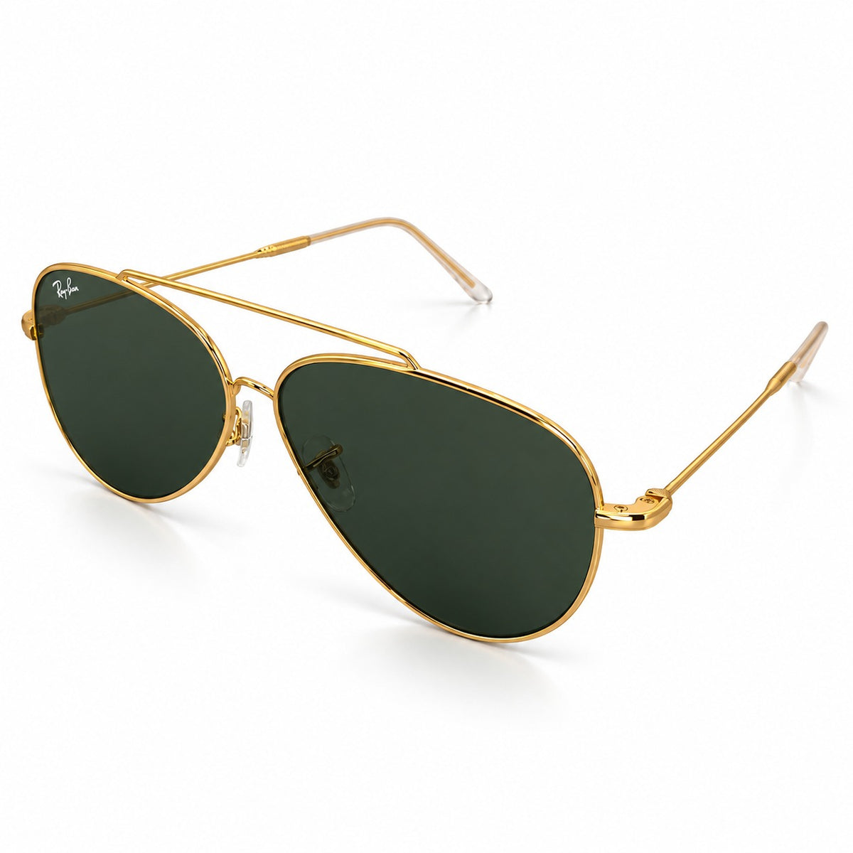 RB - REVERSE - AVIATOR - GOLDEN - G15 GREEN - DOUBLE BRIDGE - HIGH-QUALITY