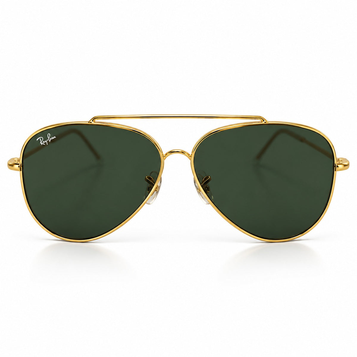 RB - REVERSE - AVIATOR - GOLDEN - G15 GREEN - DOUBLE BRIDGE - HIGH-QUALITY