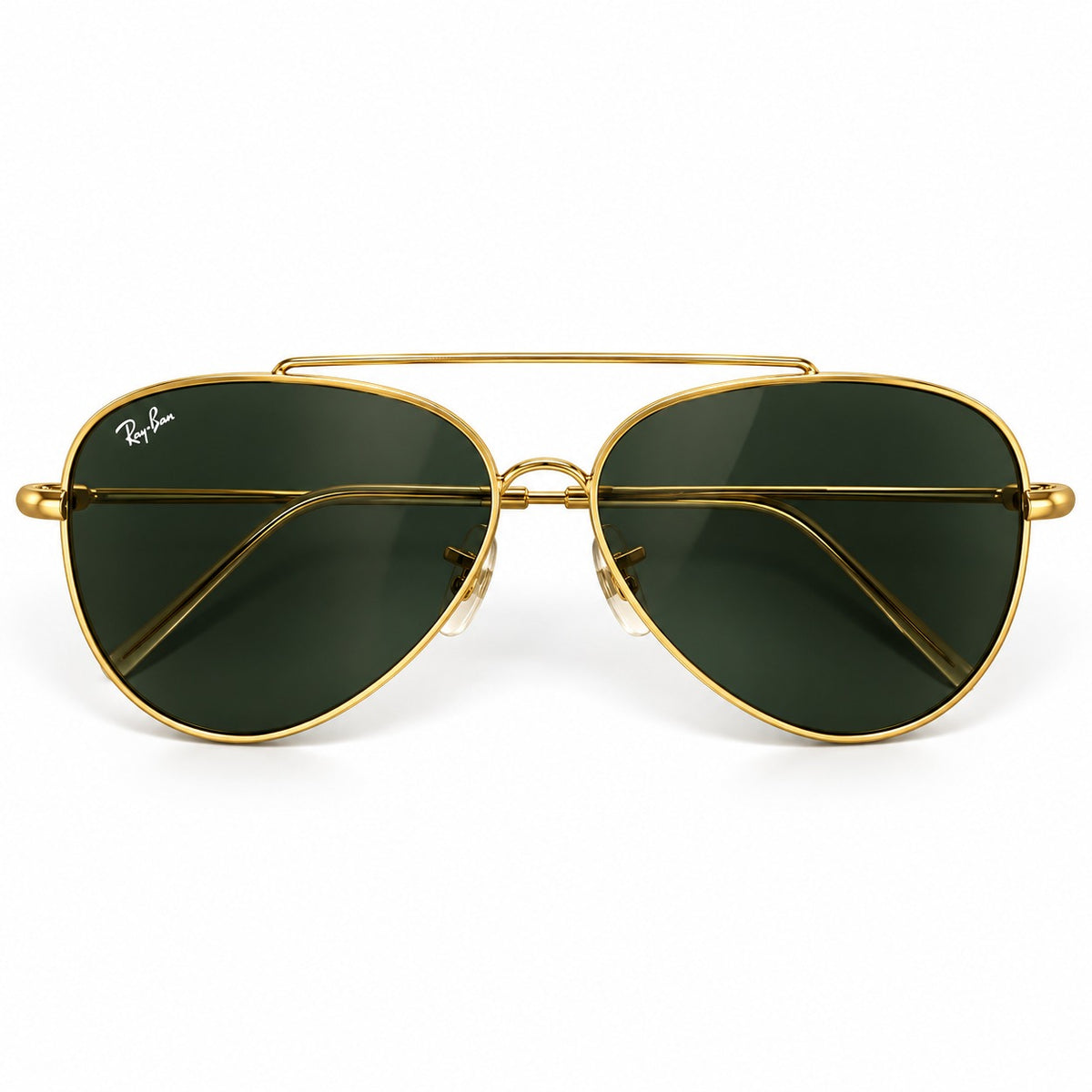 RB - REVERSE - AVIATOR - GOLDEN - G15 GREEN - DOUBLE BRIDGE - HIGH-QUALITY