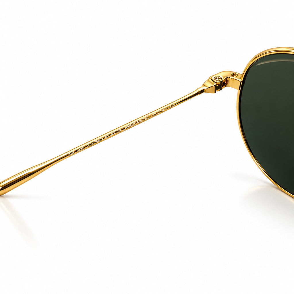 RB - REVERSE - AVIATOR - GOLDEN - G15 GREEN - DOUBLE BRIDGE - HIGH-QUALITY