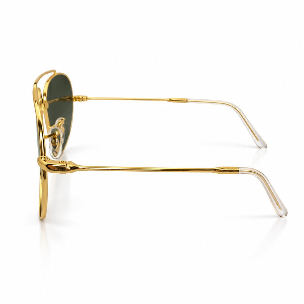 RB - REVERSE - AVIATOR - GOLDEN - G15 GREEN - DOUBLE BRIDGE - HIGH-QUALITY