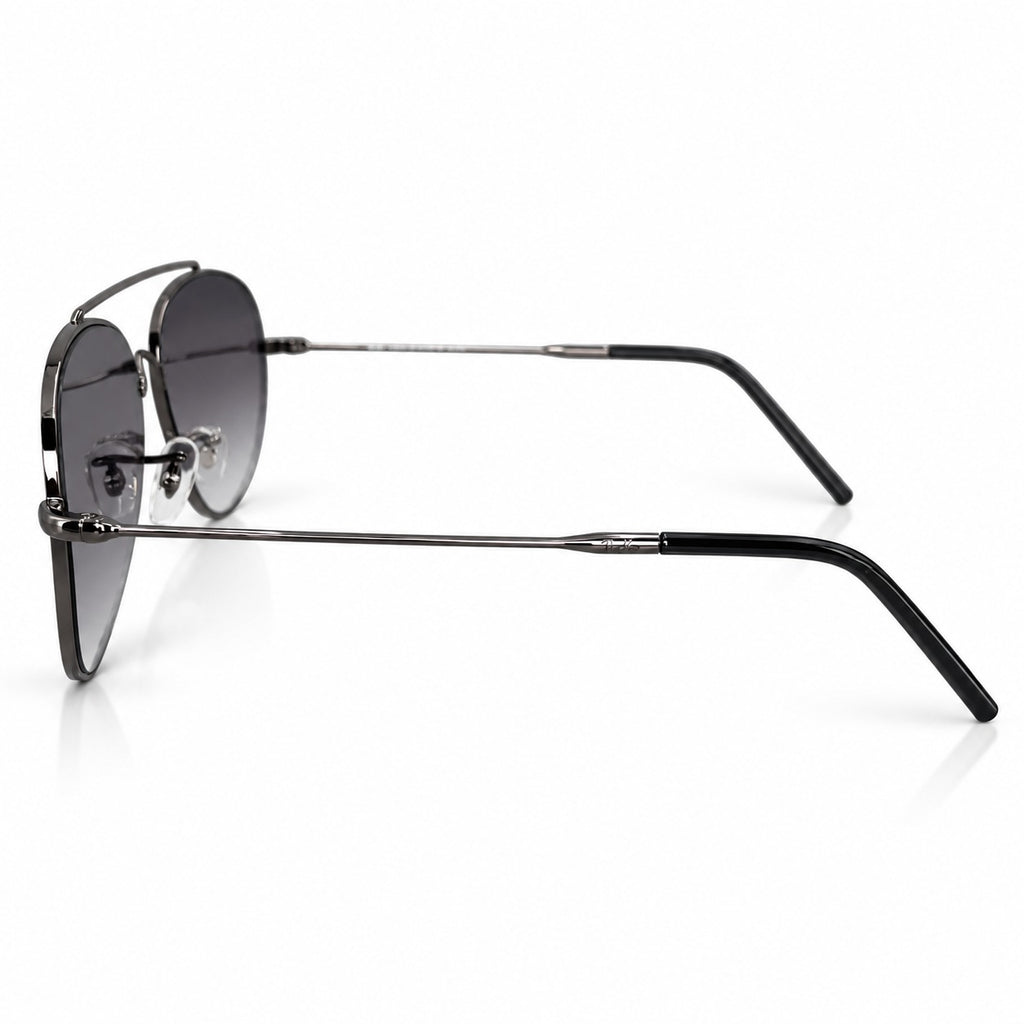 RB - REVERSE - AVIATOR - GUN METALLIC - GREY GRADIENT - HIGH QUALITY