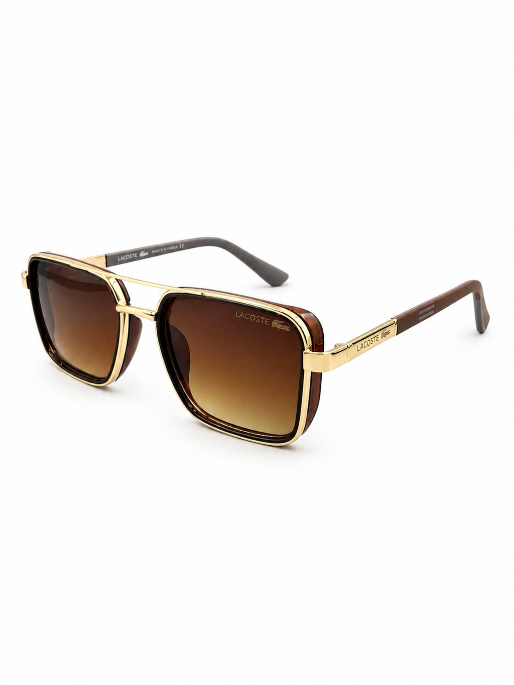 LACOSTE 58501 - SQUARE - DOUBLE BRIDGE - GOLDEN BROWN - PREMIUM