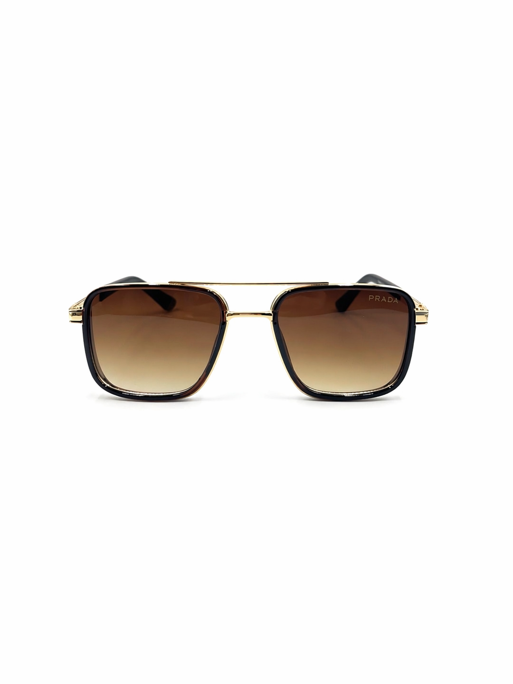 PRADA 58494 - SQUARE - DOUBLE BRIDGE - GOLDEN BROWN - METAL - PREMIUM