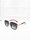 PRADA 58494 - SUNGLASS - SQUARE - DOUBLE BRIDGE - GOLDEN BLACK - PREMIUM