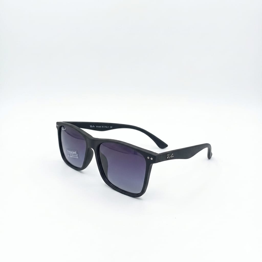 RB 4550 - SUNGLASS - SQUARE - POLARISED - ACETATE - MATTE BLACK - MEN
