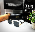 CHEETAH - SUNGLASS - SQUARE - DOUBLE BRIDGE - GOLDEN BLACK - WOOD