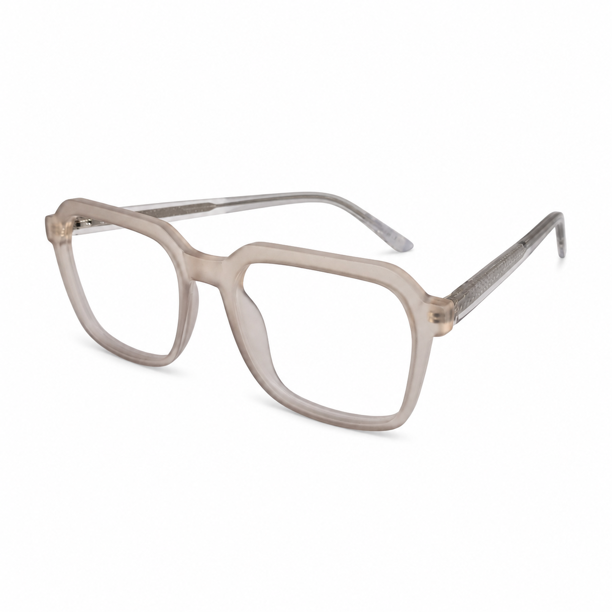 TR 8810 - EYEGLASS - ROUNDED SQUARE - MATTE GREY - FLEXIBLE - UNISEX