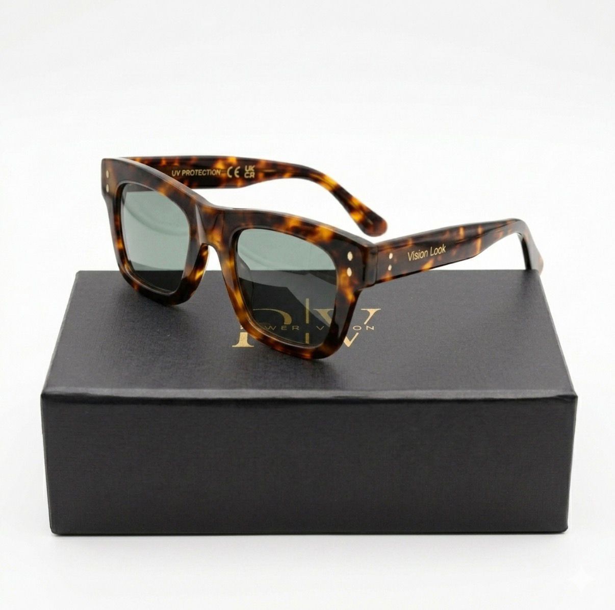 SUNGLASS 026474 - SQUARE - POLARISED - PRINTED - BLACK - UNISEX