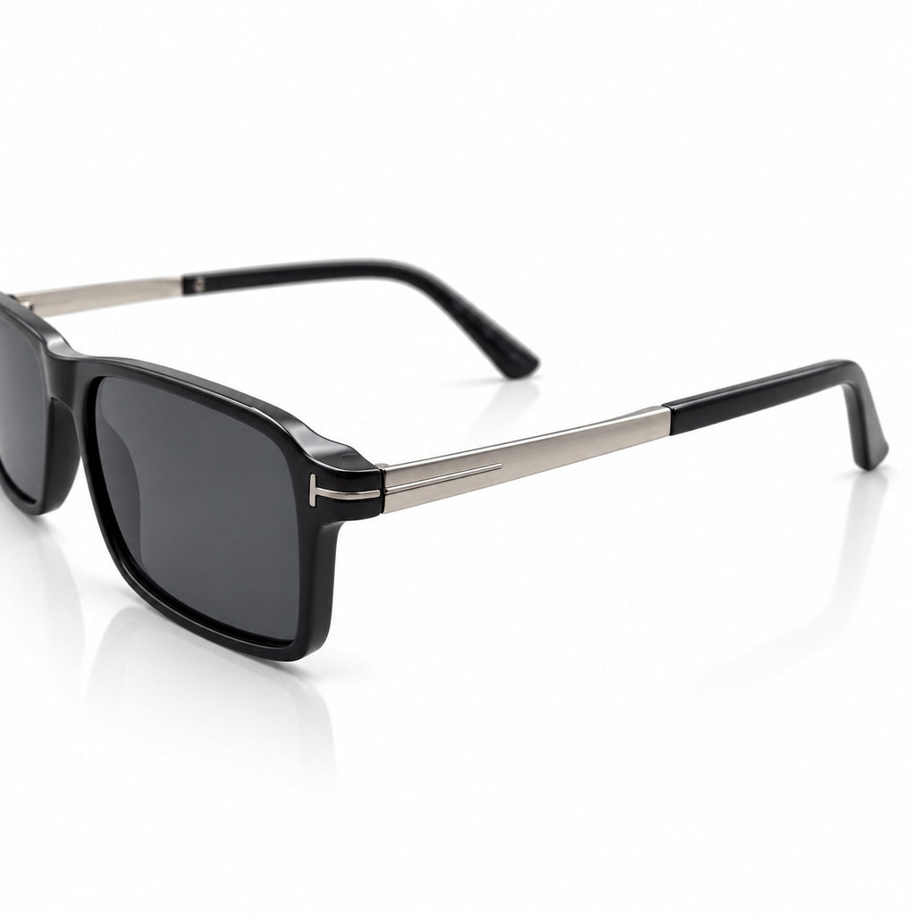 TF 12045 - POLARISED - STRAIGHT SQUARE - BLACK - LIGHTWEIGHT