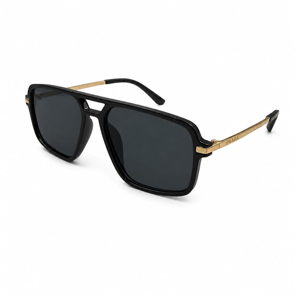 PR 70YS - SUNGLASS - DOUBLE BEAM - BLACK - GOLDEN - BRANDING - PREMIUM - OVERSIZE