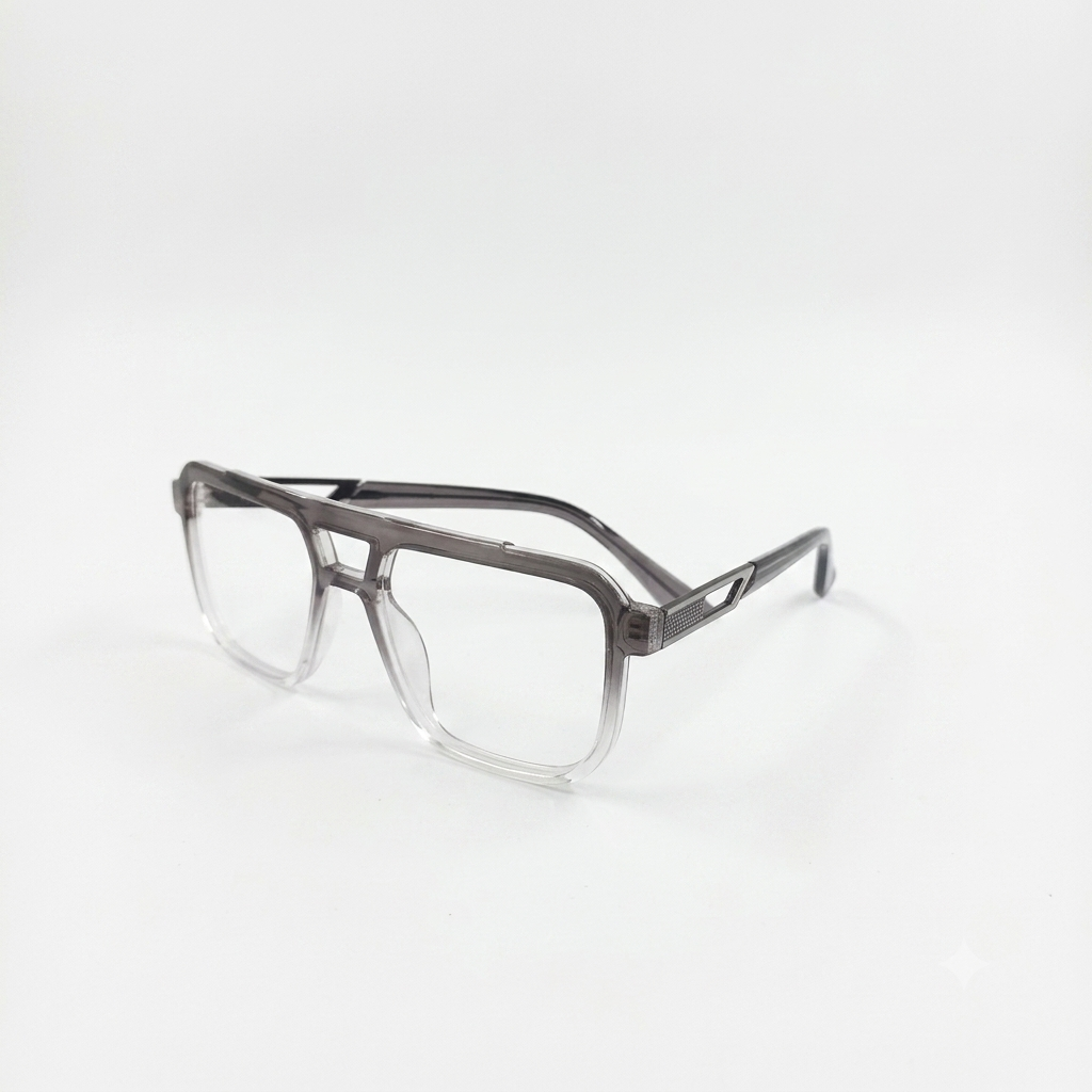 TR 251136 - EYEWEAR - DOUBLE BRIDGE - GREY TWO TONE - SPRING HINGES - MEN