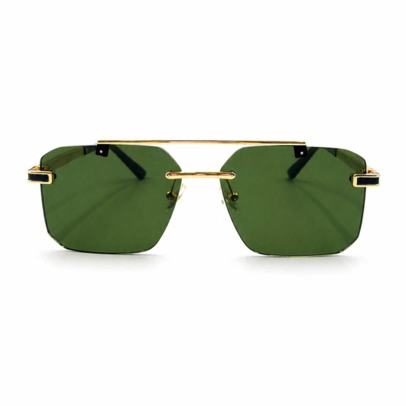 OW 3152 - SUNGLASS - RIMLESS - DOUBLE BEAM - GOLDEN - GREEN - MEN
