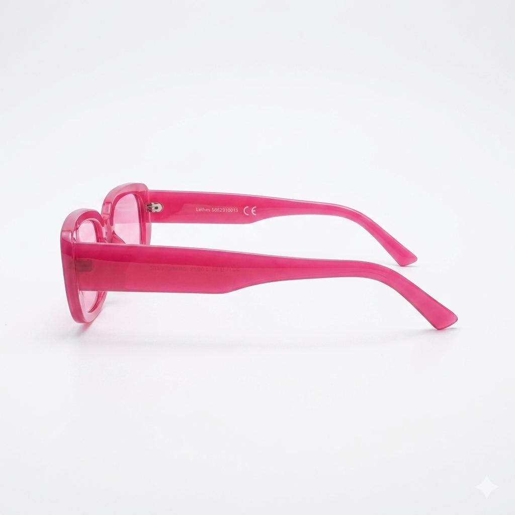 SUNGLASS - LADIES - FUNKY - PINK - PINK DOUBLE SHADE - RECTANGULAR