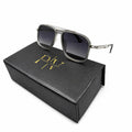 MAYBACH 2778 - SUNGLASS - DOUBLE BRIDGE - OVERSIZE - NAVIGATOR - SQUARE - MATTE GREY - SILVER - PREMIUM