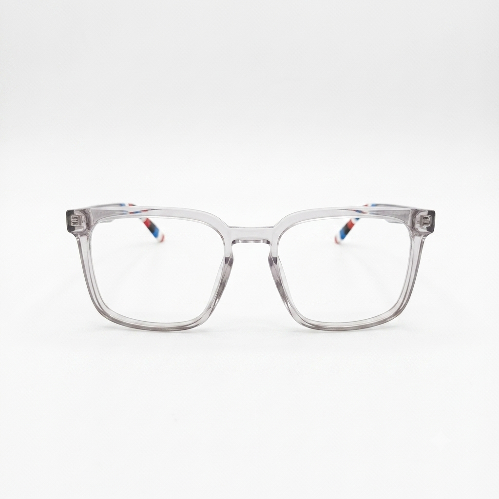 TR 6608 - EYEGLASSES - SQUARE - TRANSLUCENT - SPRING HINGES - DAILYWEAR
