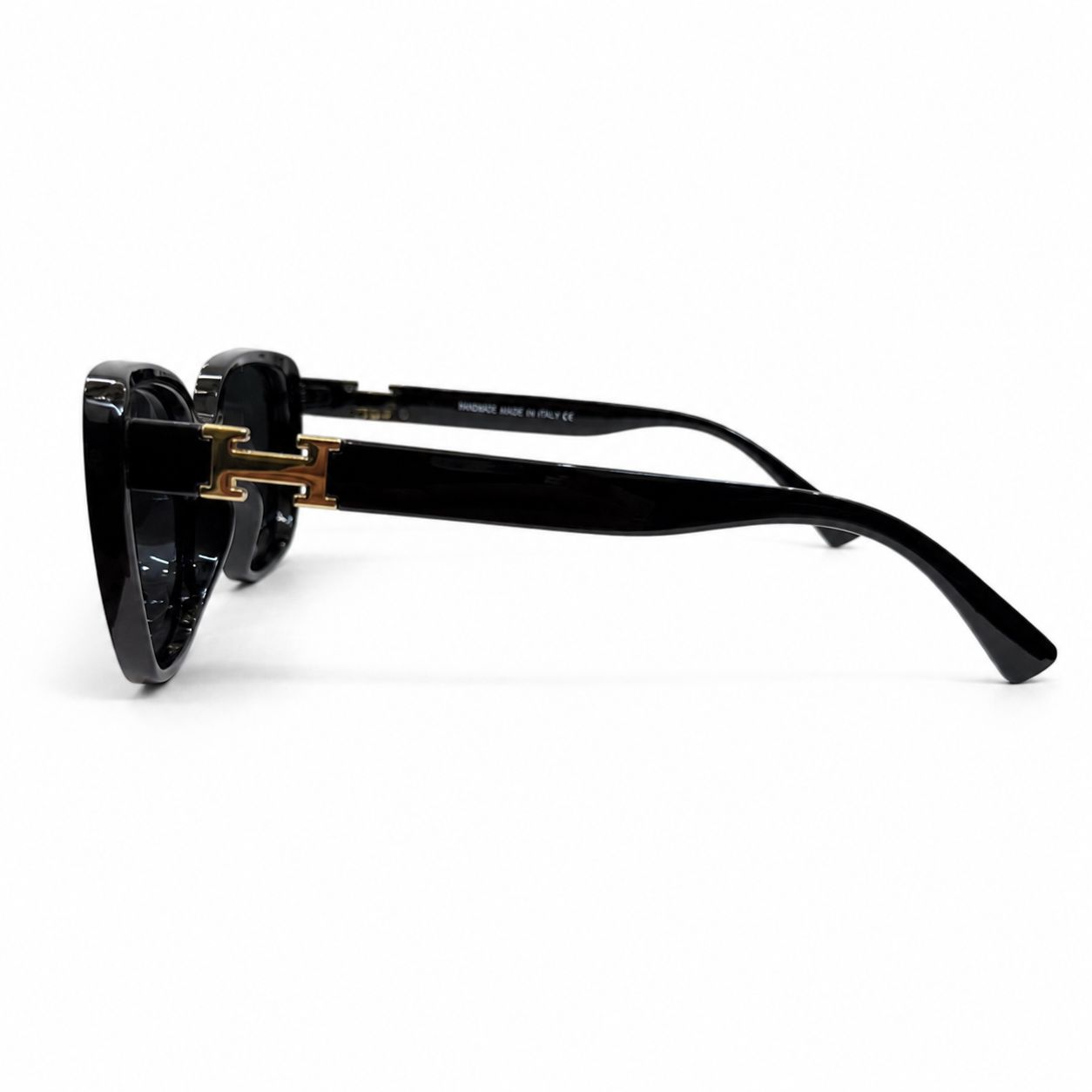HERMES 33120 - SUNGLASS - LADIES - CATEYE - UV - BLACK