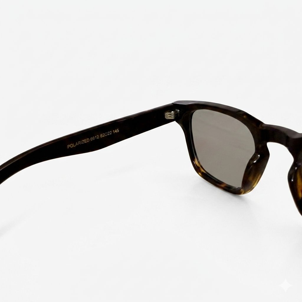 MOSCO 6812 - SUNGLASS - POLARISED - BLACK - TINTED BLACK - SQUARE