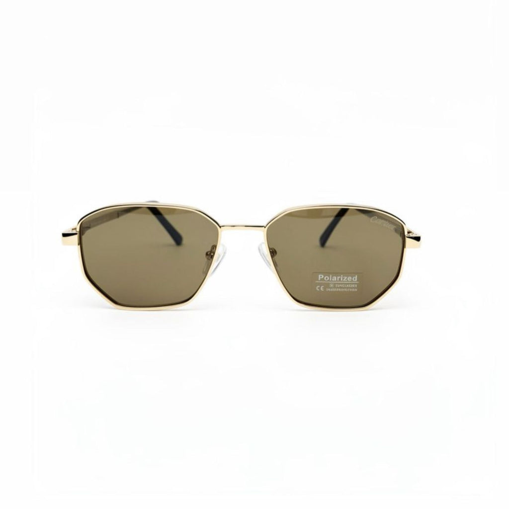 CR 1408 - SUNGLASS - METALLIC - POLARISED - GOLDEN BROWN - QUALITY
