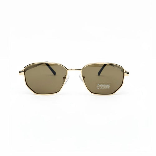CR 1408 - SUNGLASS - METALLIC - POLARISED - GOLDEN BROWN - QUALITY