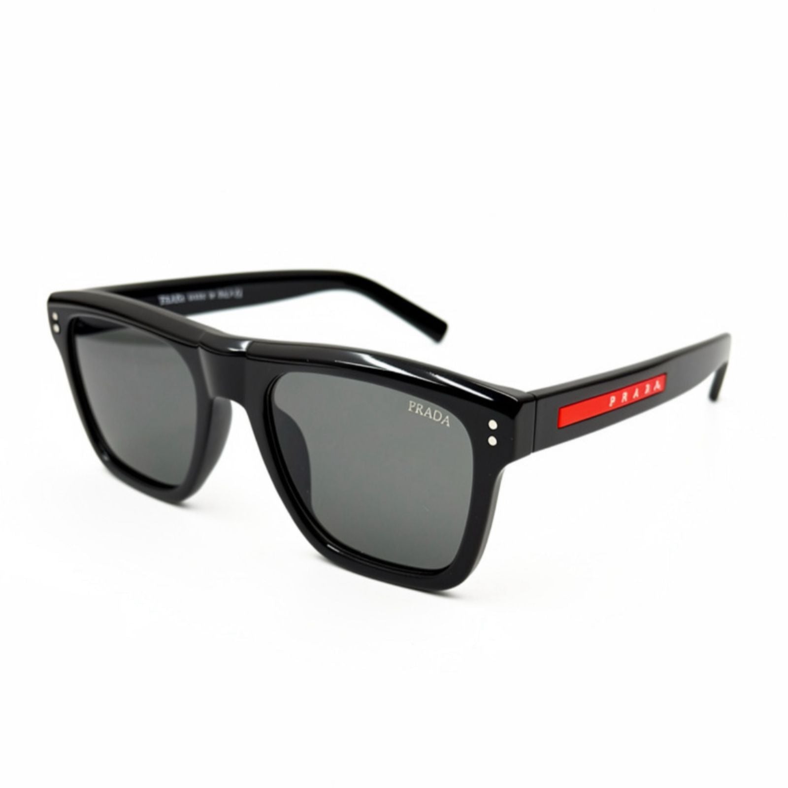 PR 3835 - SUNGLASS - BOLD - SQUARE - ACETATE - BLACK - UV - PREMIUM
