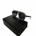 DITA 98408 - PREMIUM - OVERSIZED GEOMETRIC SQUARE - MATTE GREY - GUN METALLIC - MEN - ACETATE