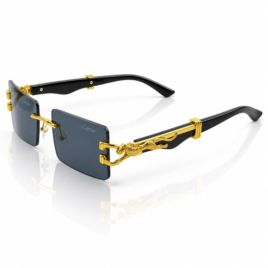 CARTIER - TRENDY - CHEETAH S/G - BLACK GOLDEN - SQUARE - CLEARANCE SALE