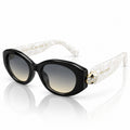 BVL 23608 - GORGEOUS - CHUNKY OVAL - BOLD - BLACK - PEARL WHITE - WOMEN