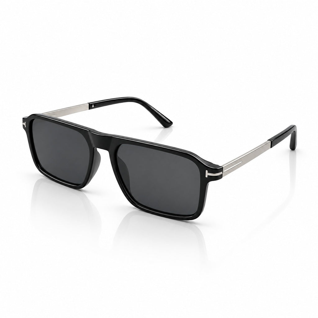 TF 12045 - POLARISED - STRAIGHT SQUARE - BLACK - LIGHTWEIGHT