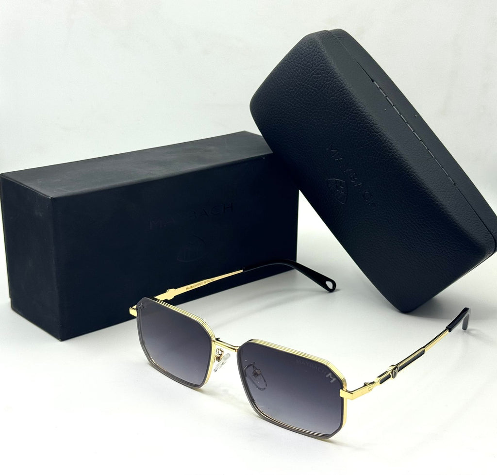 MAYBACH 2605 - SUNGLASS - SQUARE - METAL - GREY DOUBLE SHADED - PREMIUM