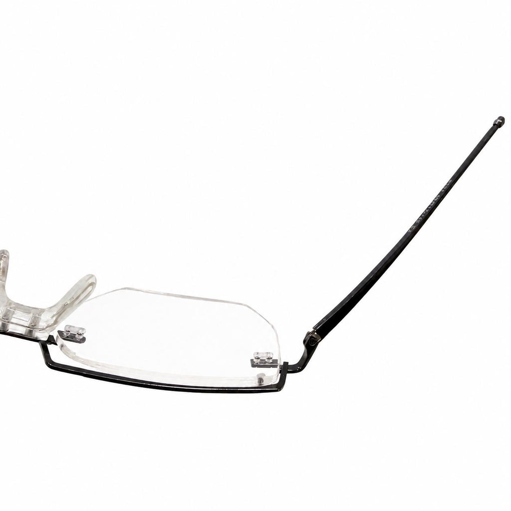 CAZAL 6221 - EYEWEAR - RIMLESS - METALLIC GUN - SILVER - GEOMETRIC SQUARE - PREMIUM