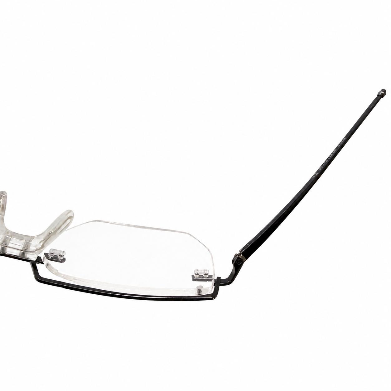 CAZAL 6221 - EYEWEAR - RIMLESS - METALLIC GUN - SILVER - GEOMETRIC SQUARE - PREMIUM