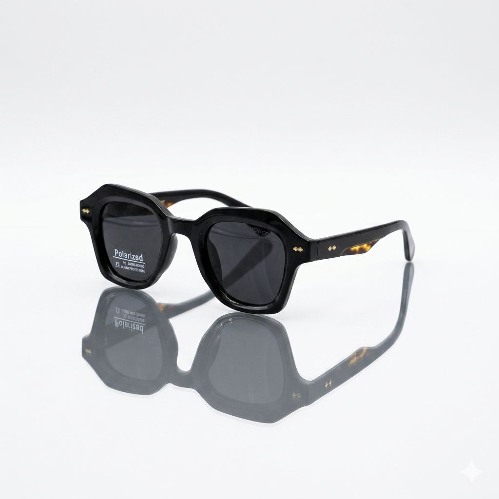 MOSCO 6803 - SUNGLASS - POLARISED - UV - BLACK - QUALITY