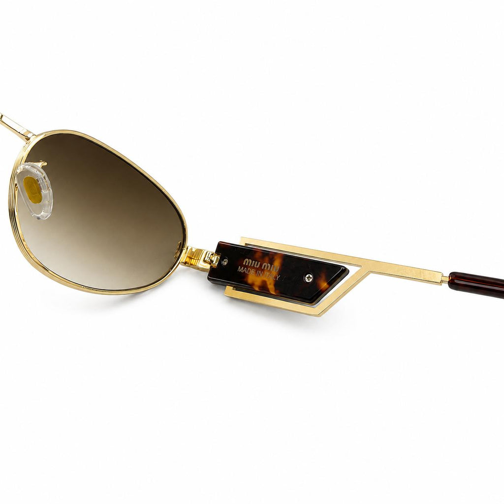 MIU MIU 2728 - PREMIUM - OVAL - GOLDEN - TORTOISE TEMPLE - BROWN GRADIENT - WOMEN