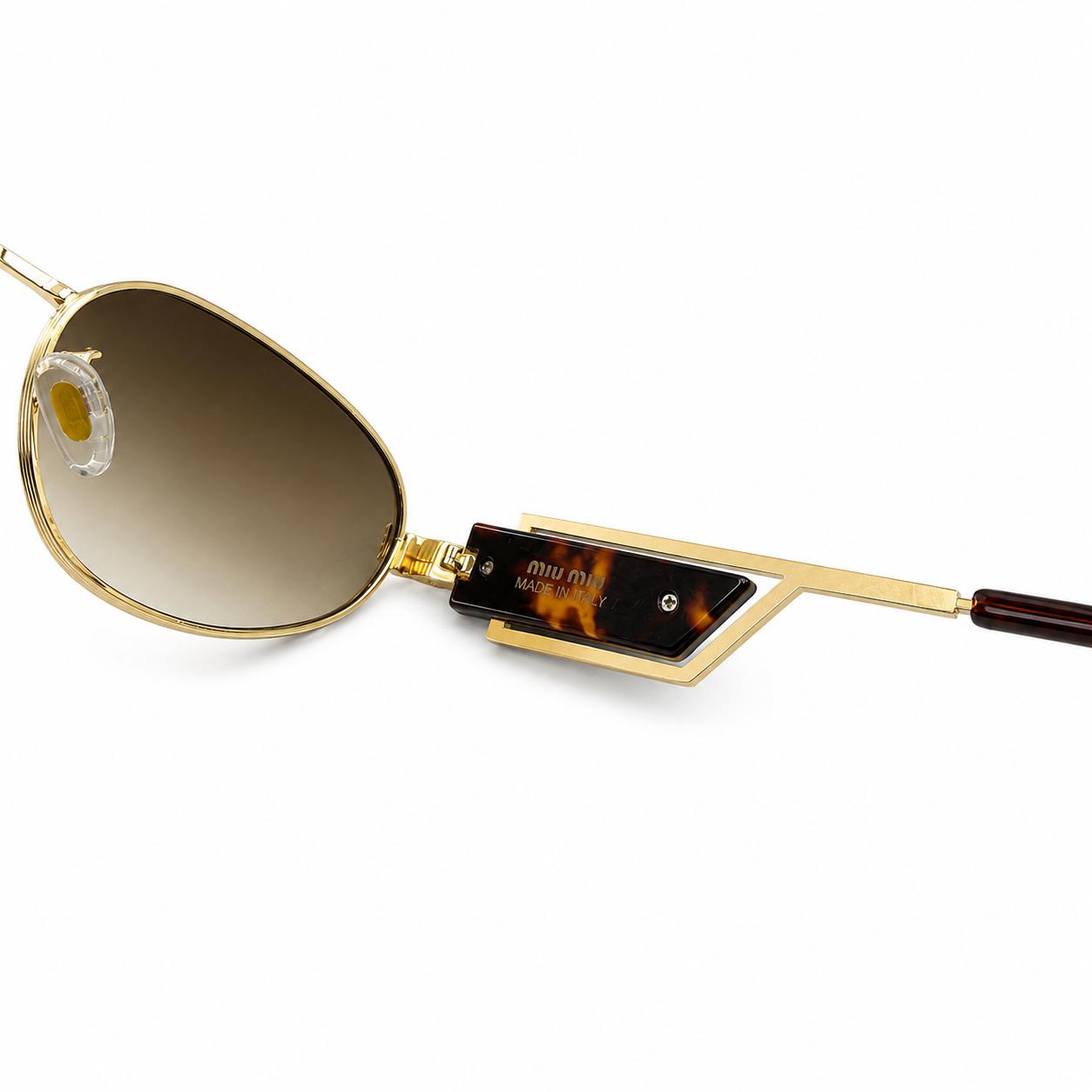 MIU MIU 2728 - PREMIUM - OVAL - GOLDEN - TORTOISE TEMPLE - BROWN GRADIENT - WOMEN