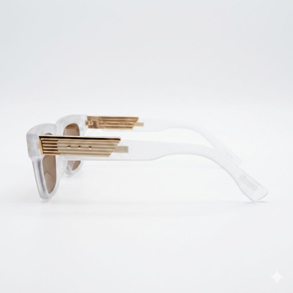 DITA 98312 - SHADES - BOLD - FROSTED WHITE - BROWN - QUALITY MATTERS - PREMIUM