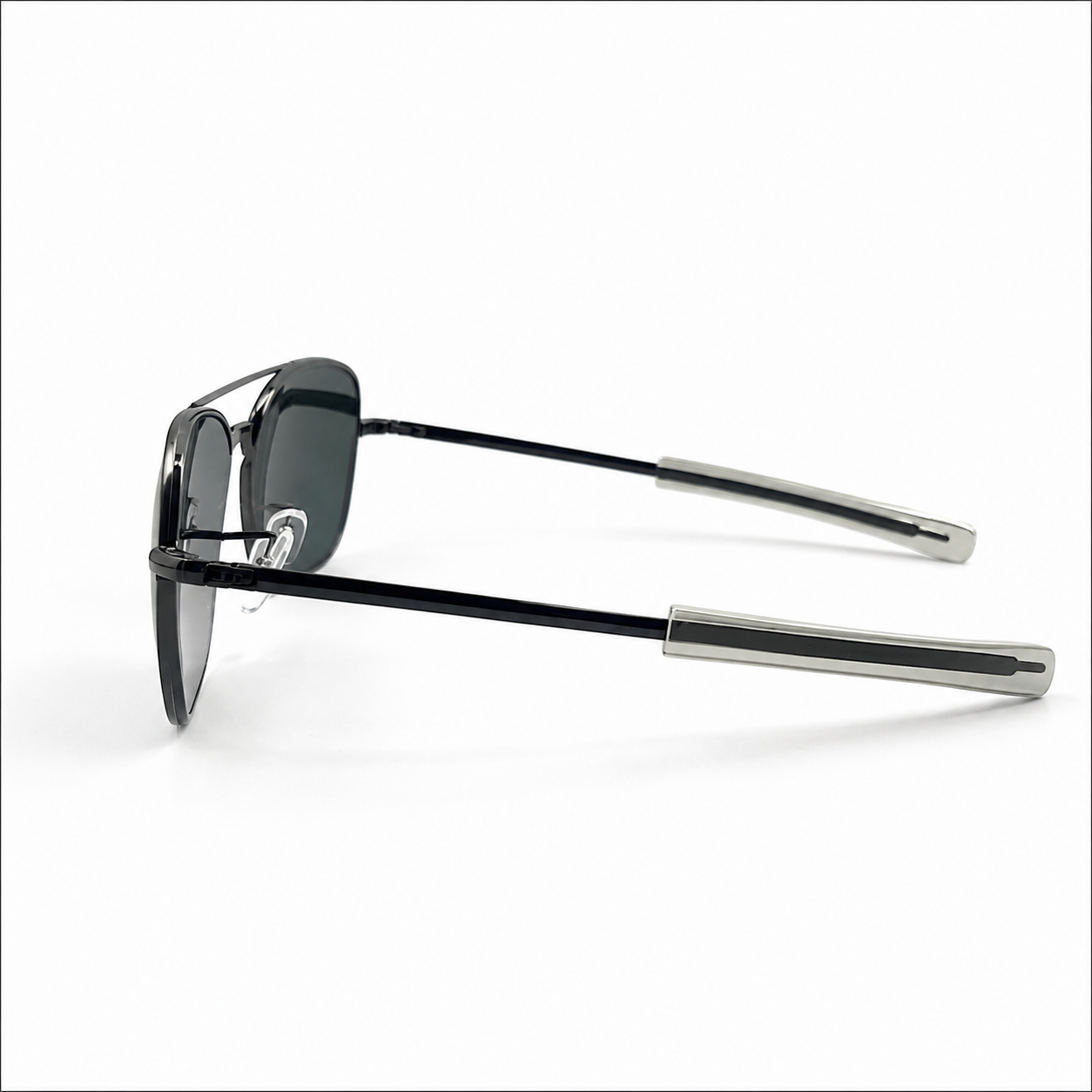 AMERICAN AIR FORCE -  GUN METALLIC- BLACK - DIAMOND HART - GLASS - GENTLEMEN