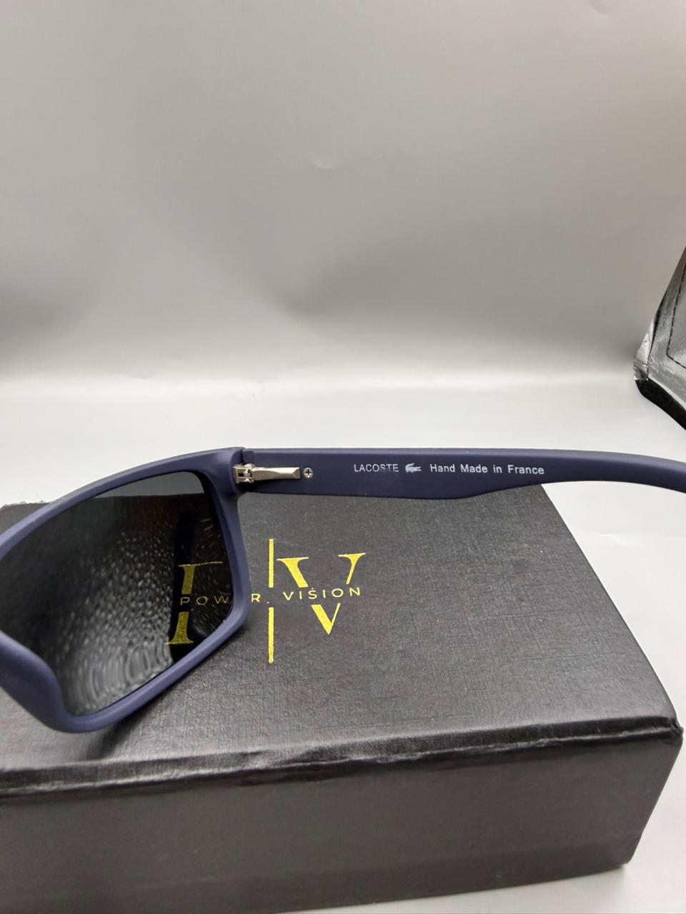 LACOSTE - COMFORT - MATTE BLUE - POLARISED - SQUARE - QUALITY - PREMIUM