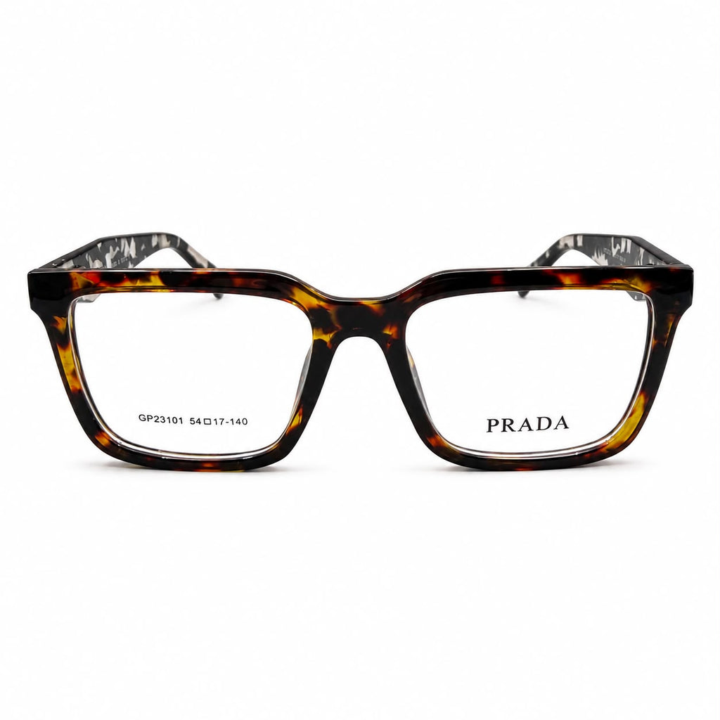 PR 23101 - TORTOISE - MARBLE - SQUARE - SPRING HINGES - WOMEN - DAILWEAR