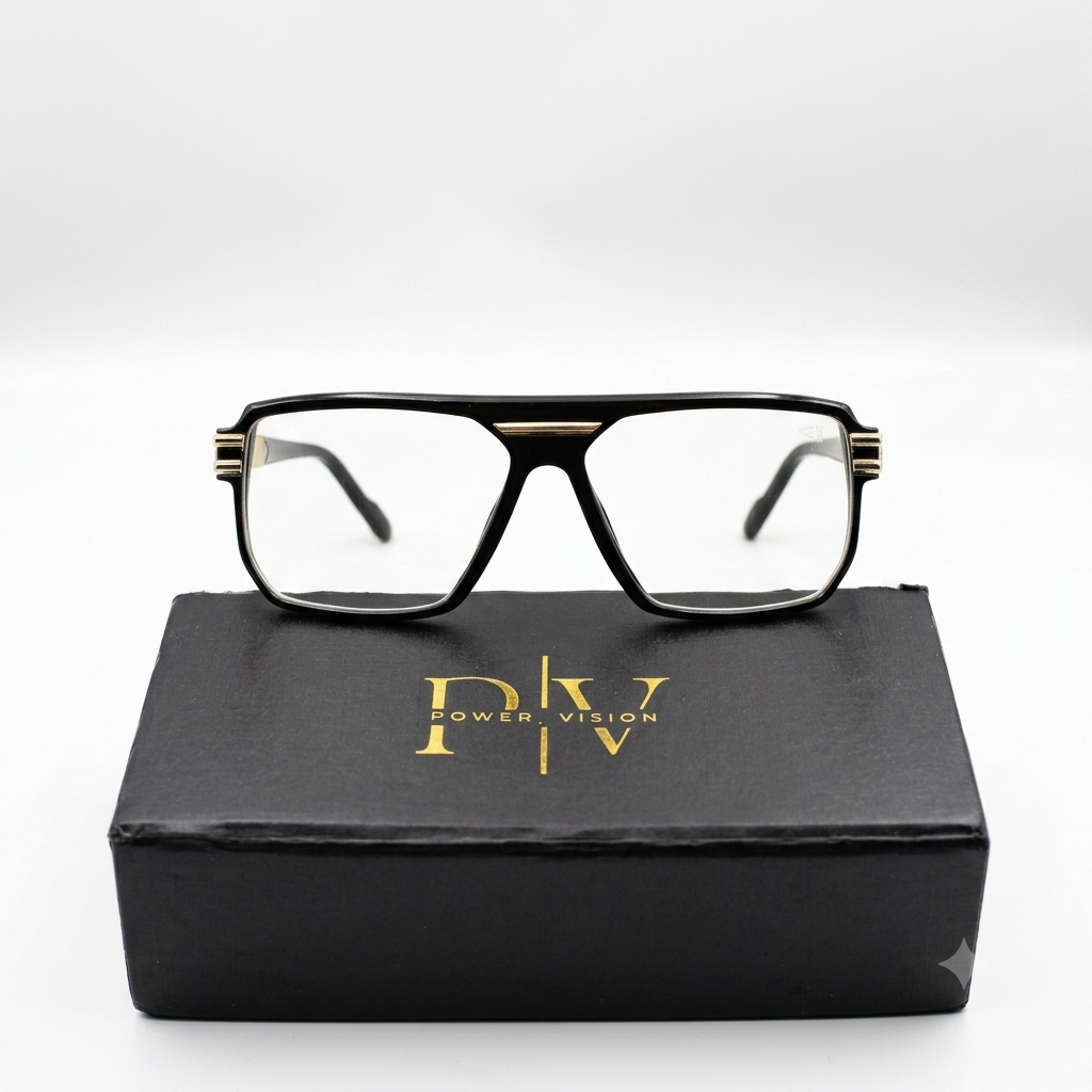 CAZAL - MODERN - NAVIGATOR SQUARE - BLACK - GOLDEN TOUCH - TR - EYEWEAR