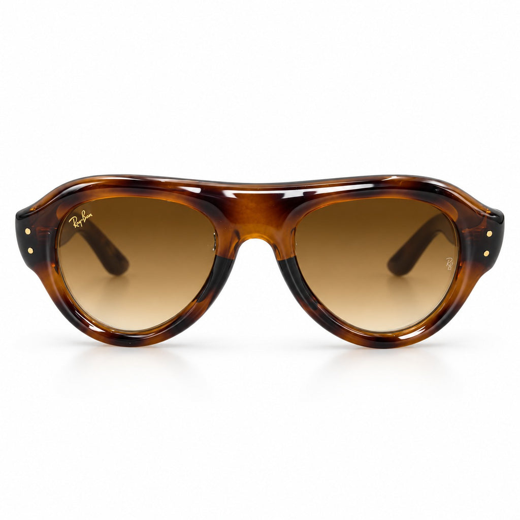 RAYBAN X AWGE 4925 - PUFFER - AVIATOR - TORTOISE + BROWN GRADIENT - ACETATE - HIGH QUALITY