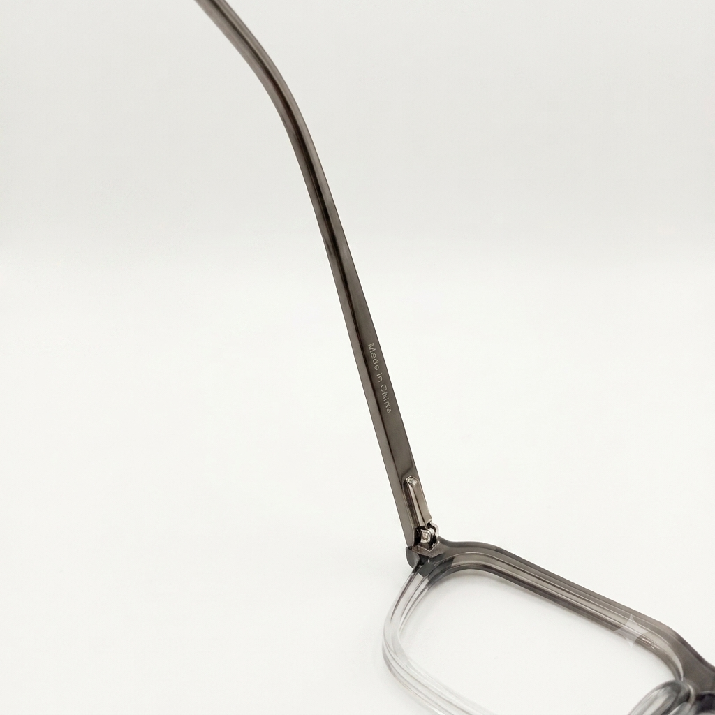 TR 8810 - EYEWEAR - ROUNDED SQUARE - GREY TRANSPARENT - FLEXIBLE - UNISEX