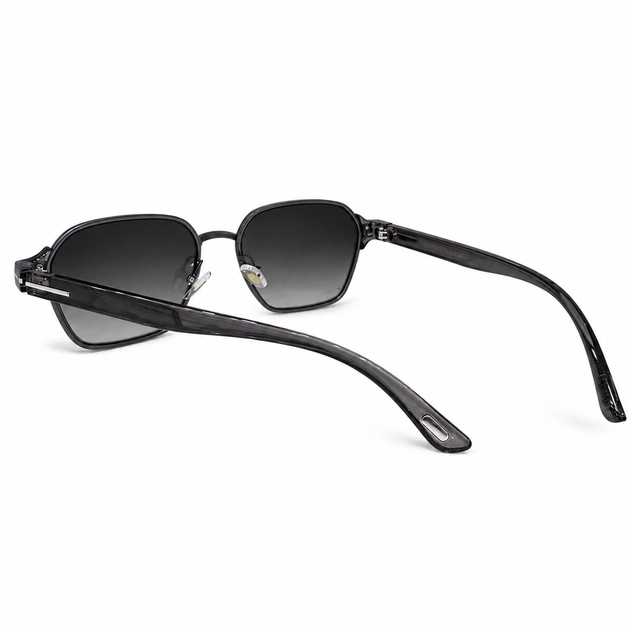 TF 9813 - SUNGLASS - GUN METALLIC - GREY - GRADIENT - GEOMETRIC SQUARE - PREMIUM - UNISEX