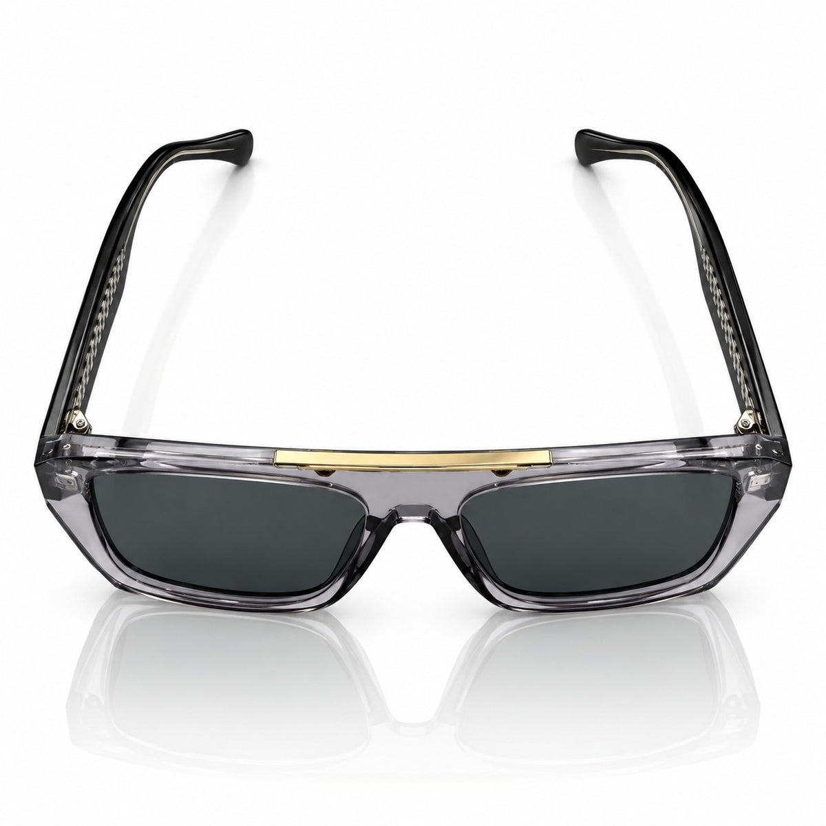 PR 2378 - BOLD - GREY TRANSPARENT - BLACK - STRAIGHT BRIDGE SQUARE - DESIGNER - QUALITY