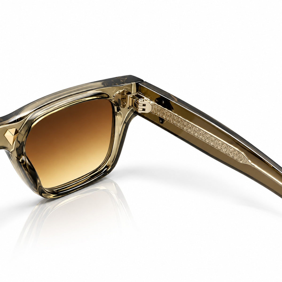 PR - ACETATE - CHAMPAGNE - BROWN GRADIENT - SQUARE - BOLD - UNIQUE - UNISEX