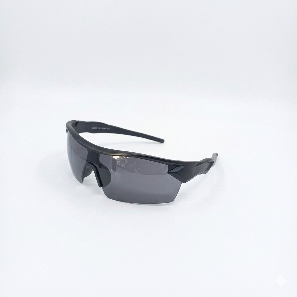 QY2301 - SUNGLASS - SPORTS - POLARISED - UV - BLACK - PERFECT GRIP