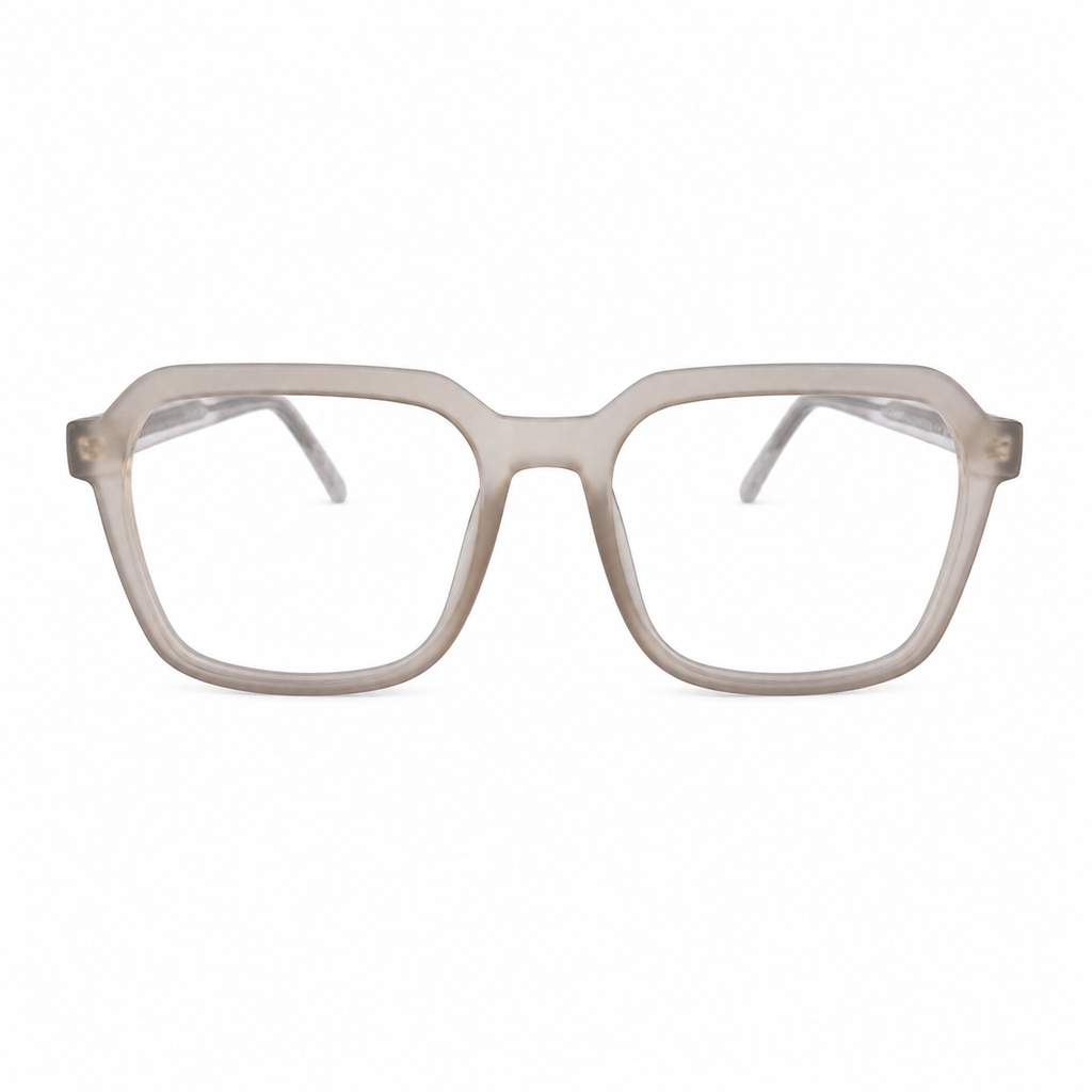 TR 8810 - EYEGLASS - ROUNDED SQUARE - MATTE GREY - FLEXIBLE - UNISEX